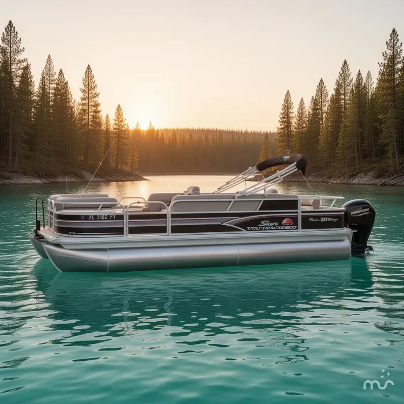 Slide: The Image of Sun Tracker Fishin' Barge 20 DLX 2015 - 2