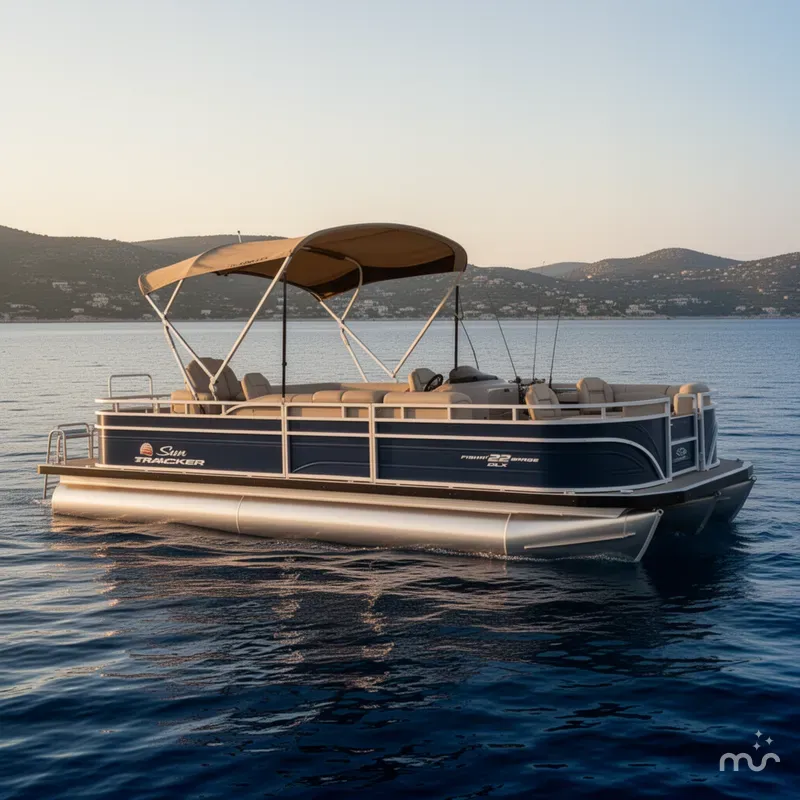 Slide: The Image of Sun Tracker Fishin' Barge 22 DLX 2024 - 2