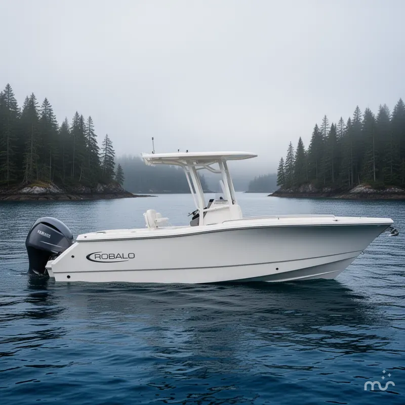 Slide: The Image of Robalo R230 Center Console 2025 - 2