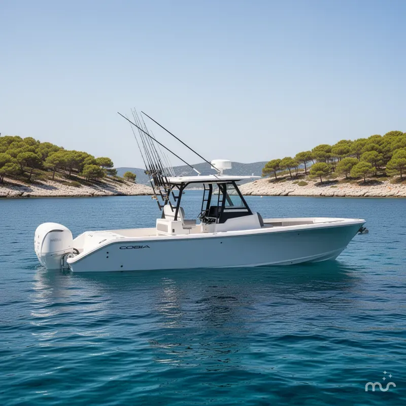 Slide: The Image of Cobia 305 Center Console 2026 - 2
