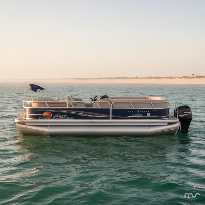 Slide: The Image of Sun Tracker Party Barge 22 DLX 2014 - 0
