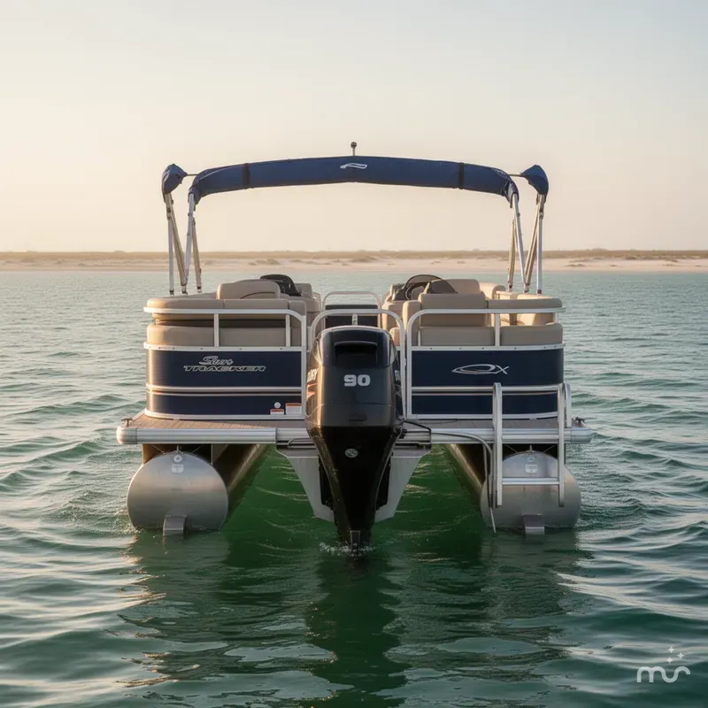 Slide: The Image of Sun Tracker Party Barge 22 DLX 2014 - 1