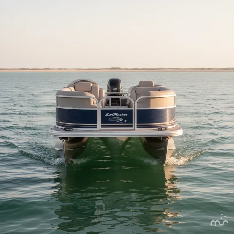 Slide: The Image of Sun Tracker Party Barge 22 DLX 2014 - 2