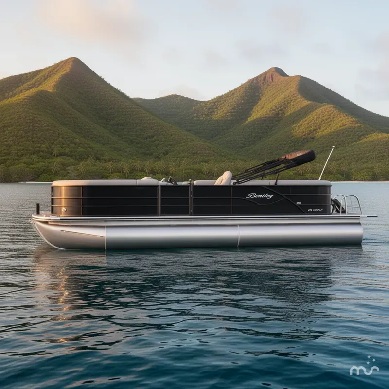 Slide: The Image of Bentley Pontoons Legacy 240 Navigator 2026 - 2