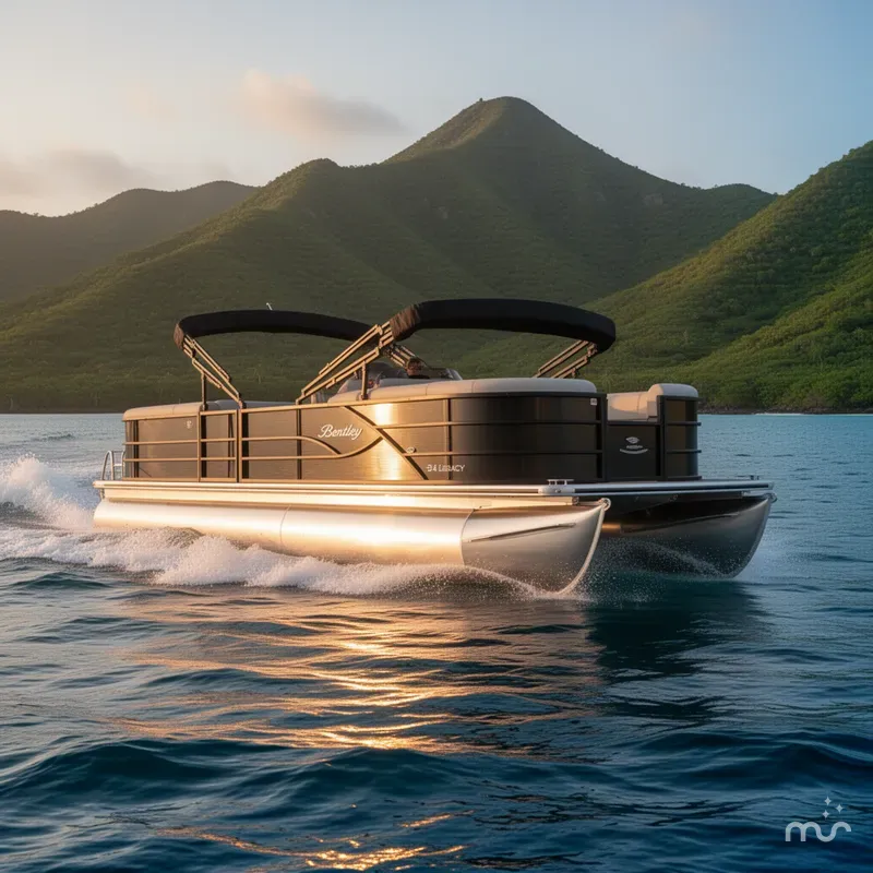 Slide: The Image of Bentley Pontoons Legacy 240 Navigator 2026 - 4