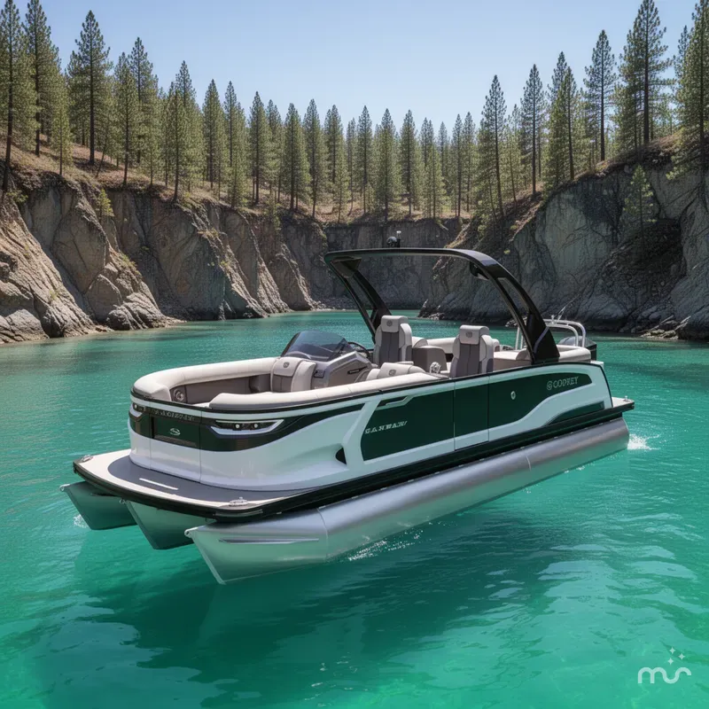 The Image of Godfrey Sanpan 27' Twin Split Bench Windshield Tritoon - 2700 SBW TWIN 2026 - 0
