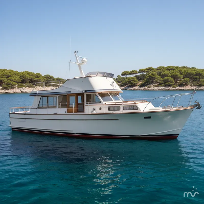 The Image of Monk 43 Flybridge Sedan 1971 - 0