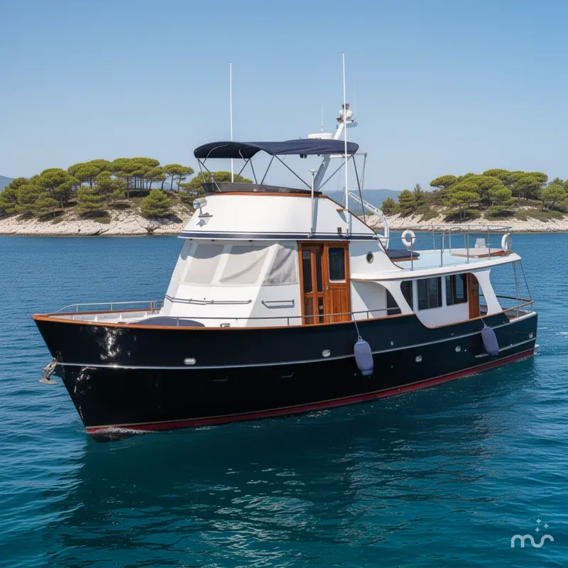 Slide: The Image of Custom 51 Pilothouse 1989 - 2
