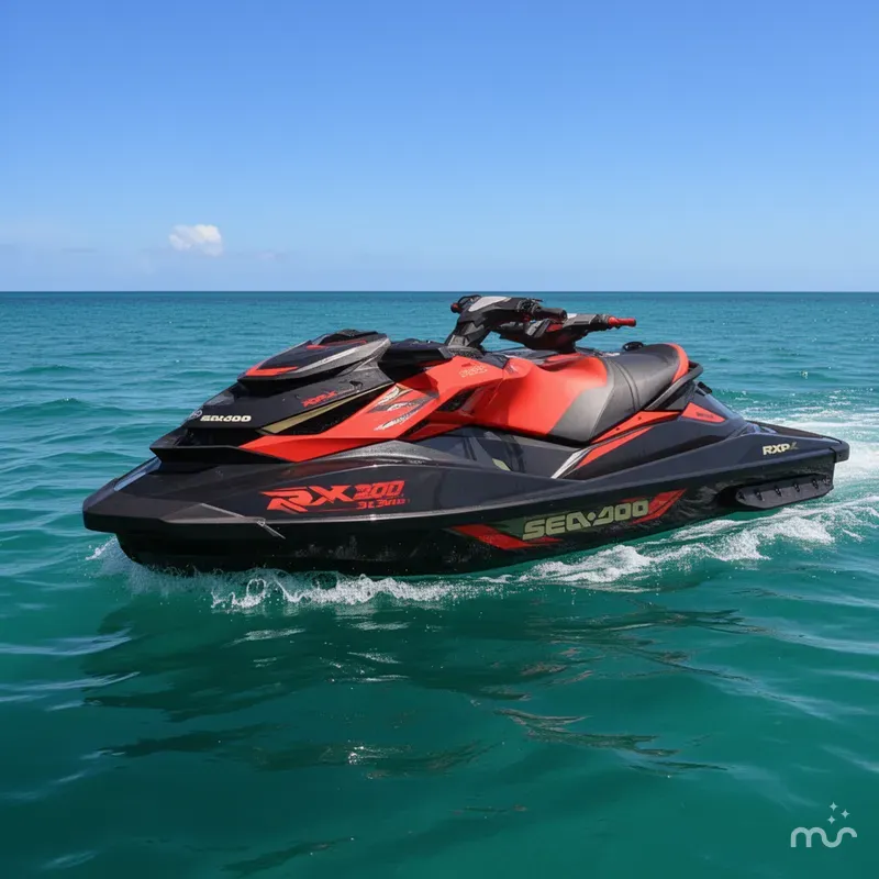 Slide: The Image of Sea-Doo RXP-X 300 Black And Lava Red 2019 - 0