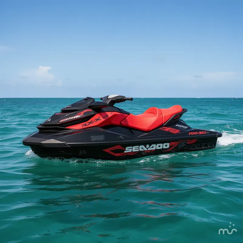 Slide: The Image of Sea-Doo RXP-X 300 Black And Lava Red 2019 - 4