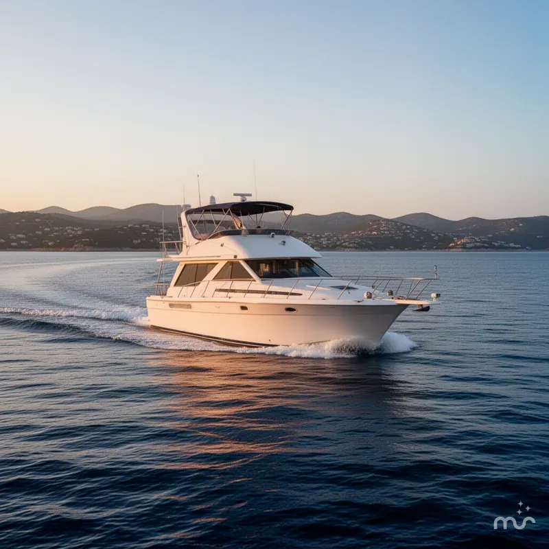 Slide: The Image of Bayliner 3988 Command Bridge Motoryacht 1998 - 4