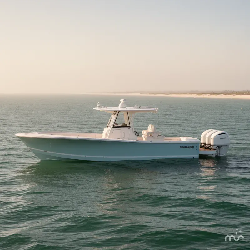 Slide: The Image of Regulator Marine 34 Center Console 2025 - 2