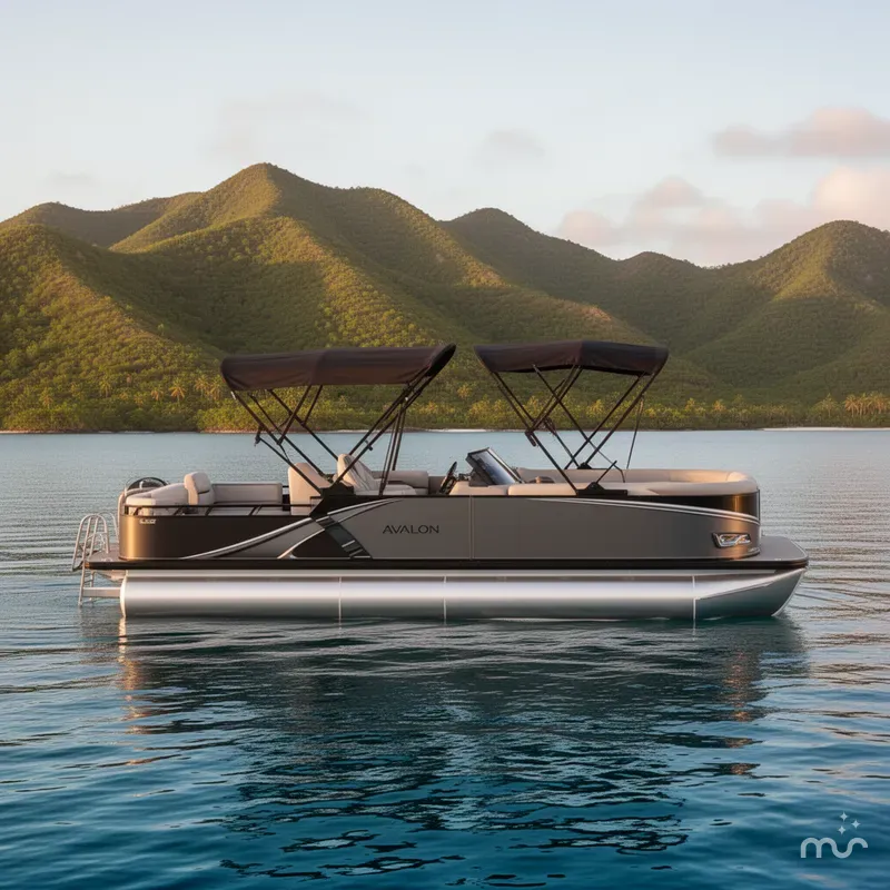 Slide: The Image of Avalon LSZ Versatile Rear Bench Windshield 27 FT 2026 - 2
