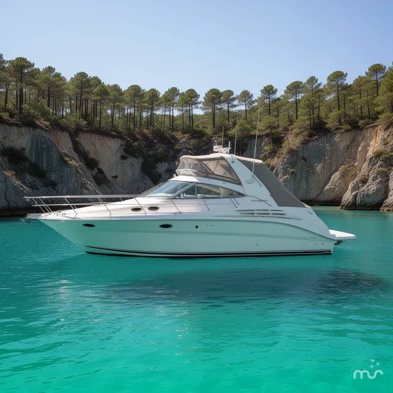 Slide: The Image of Sea Ray Sundancer 400 1999 - 2