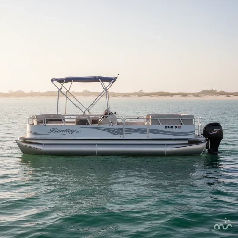 Slide: The Image of Bentley Pontoons 204 Four Point Pontoon 2008 - 0