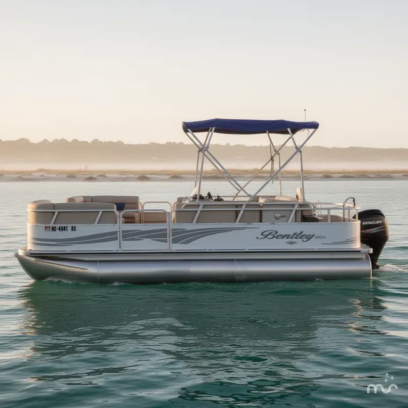 Slide: The Image of Bentley Pontoons 204 Four Point Pontoon 2008 - 1