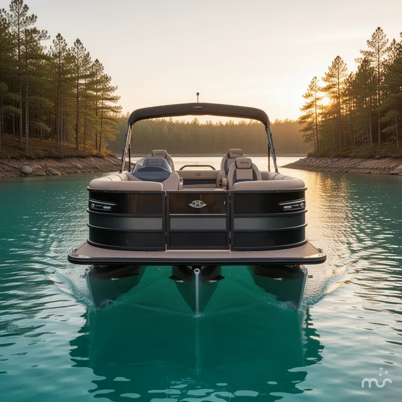 Slide: The Image of Bentley Pontoons Elite 253 Swingback Dual Captain Chairs Tri-Toon 2026 - 1