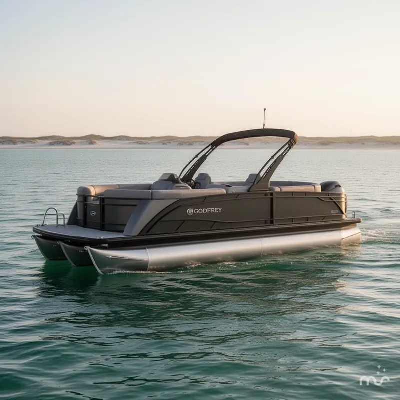 Slide: The Image of Godfrey Monaco 25' Ultra Lounge Tritoon - 255 ULC 2026 - 2