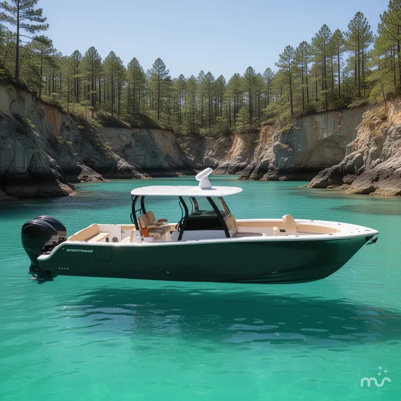 Slide: The Image of Sportsman Masters 247OE Bay Boat 2026 - 2