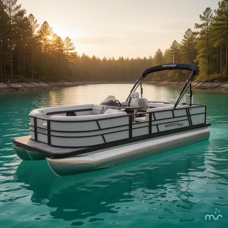 Slide: The Image of Montego Bay 8522 Fish & Cruise Tritoon & Honda 4-Stroke EFI 2026 - 2