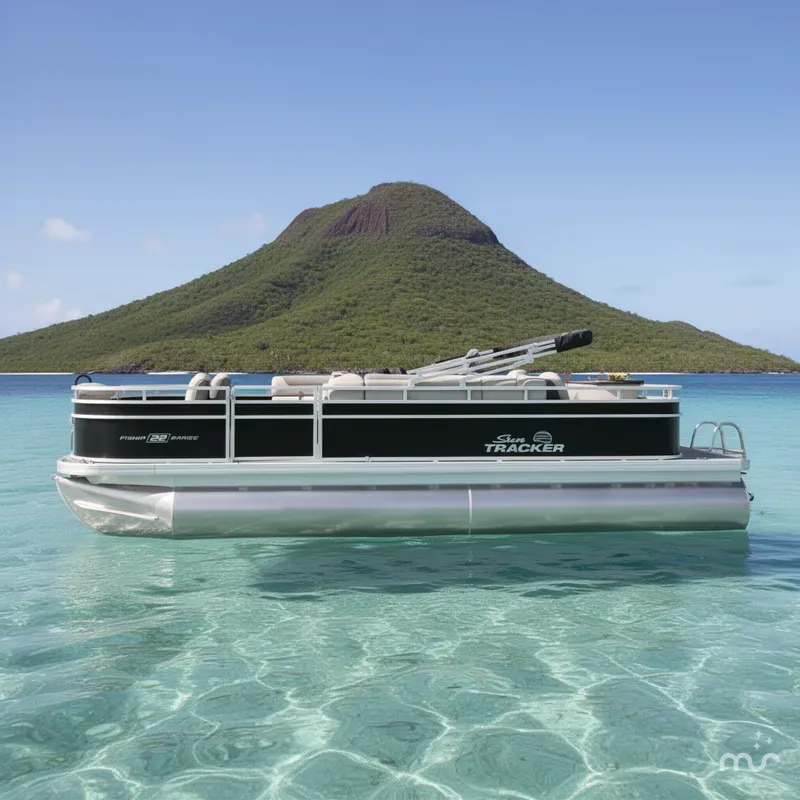 Slide: The Image of Sun Tracker Fishin' Barge 22 DLX 2026 - 2