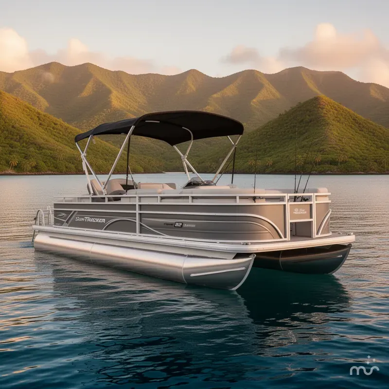 Slide: The Image of Sun Tracker Fishin' Barge 22 DLX 2026 - 2