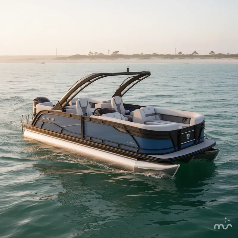 Slide: The Image of Godfrey Monaco 23' Single Flip Lounge Tritoon - 235 SFL 2026 - 1
