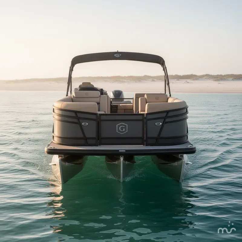 Slide: The Image of Godfrey Monaco 23' Single Flip Lounge Tritoon - 235 SFL 2026 - 2