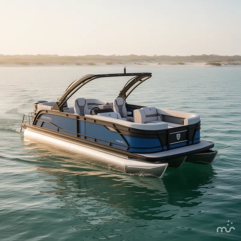 Slide: The Image of Godfrey Monaco 25' Single Flip Lounge Tritoon - 255 SFL 2026 - 0