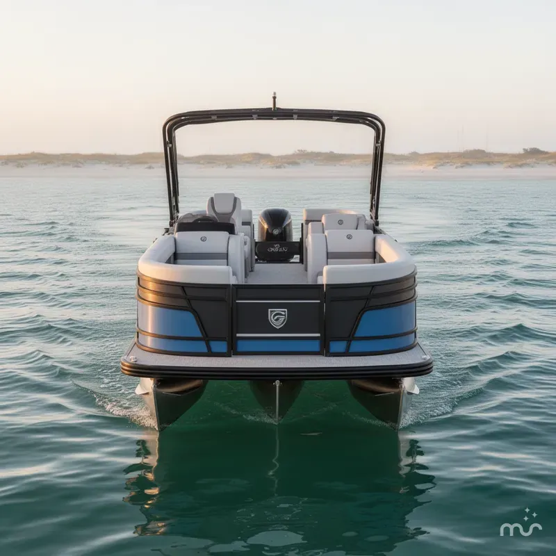 Slide: The Image of Godfrey Monaco 23' Single Flip Lounge Tritoon - 235 SFLC 2026 - 2