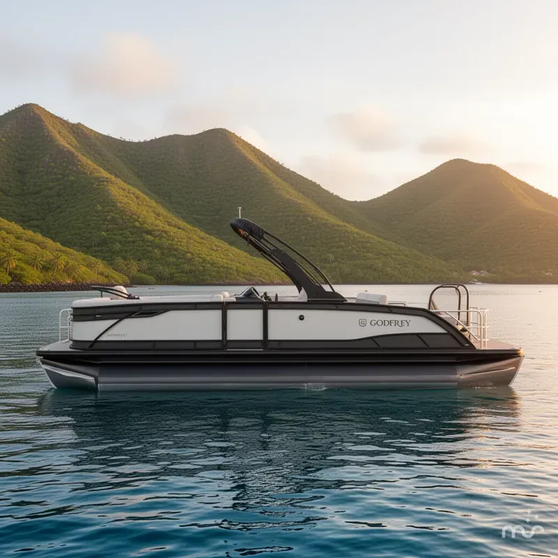 The Image of Godfrey Monaco 25' Single Flip Lounge Tritoon - 255 SFLC 2026 - 0
