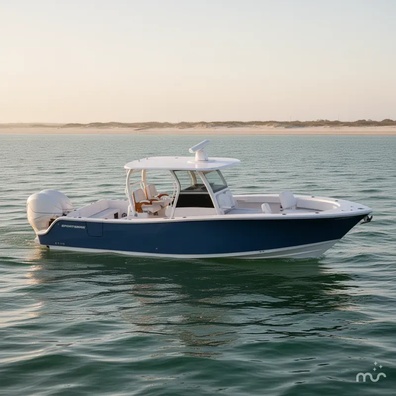 Slide: The Image of Sportsman Masters 267OE Bay Boat 2026 - 2