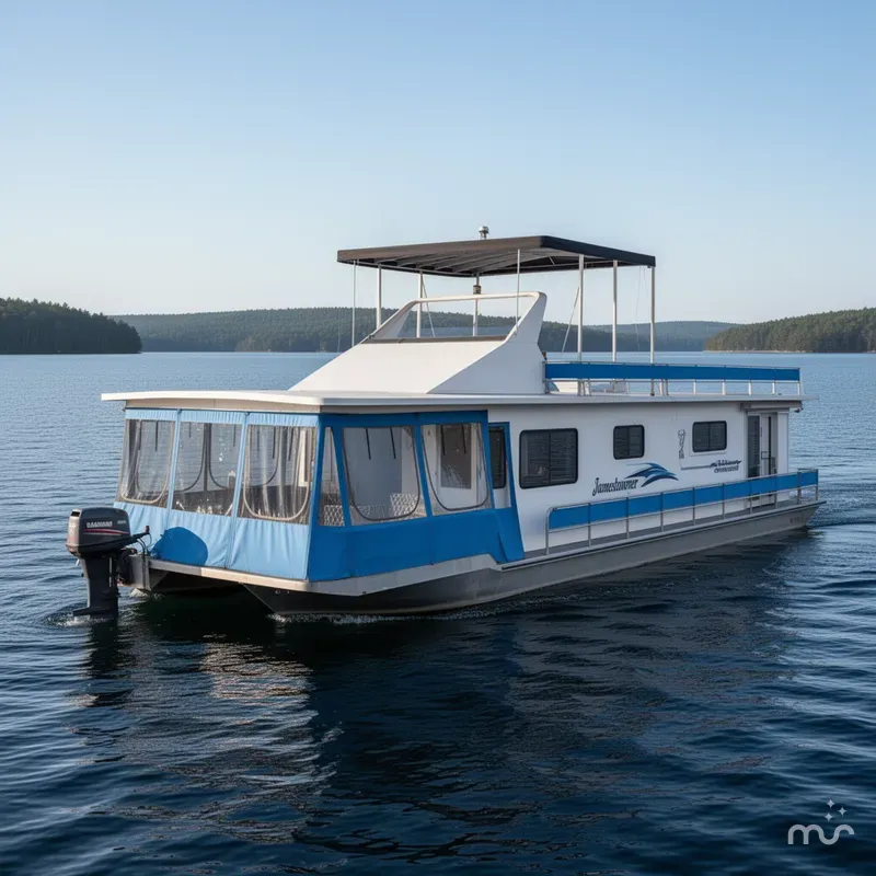 Slide: The Image of Jamestowner 16 x 72 Houseboat 1994 - 1