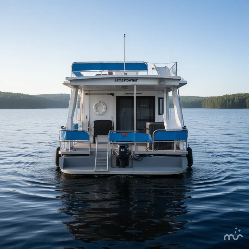 Slide: The Image of Jamestowner 16 x 72 Houseboat 1994 - 2