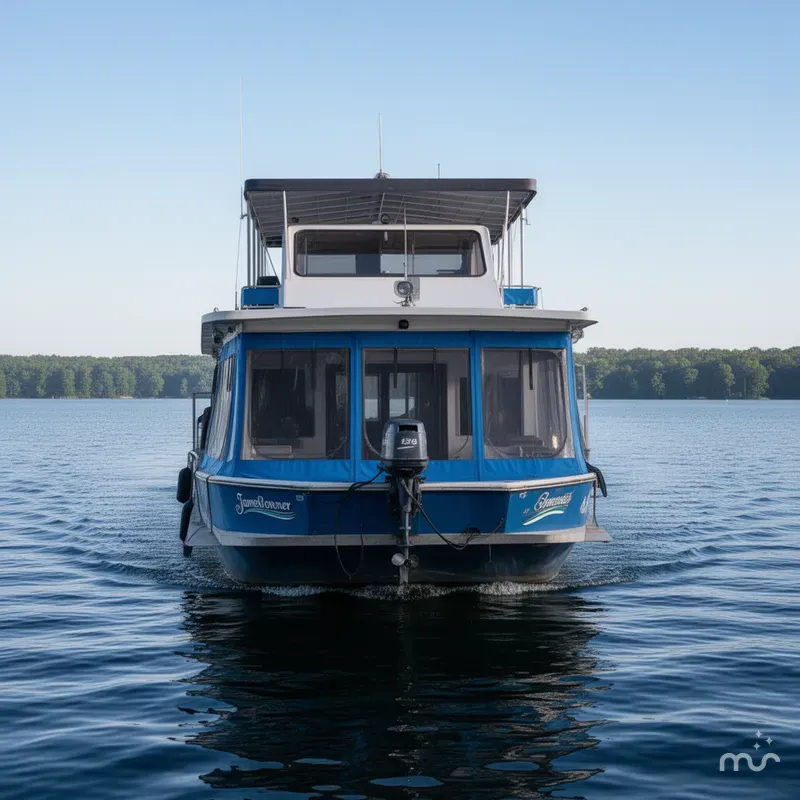 Slide: The Image of Jamestowner 16 x 72 Houseboat 1994 - 3
