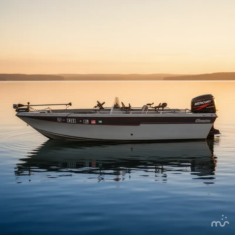 Slide: The Image of Champion 176 Fish Hunter with 2004 Mercury 115 Four Stroke 1990 - 0
