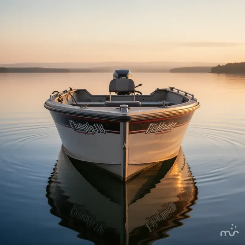Slide: The Image of Champion 176 Fish Hunter with 2004 Mercury 115 Four Stroke 1990 - 2
