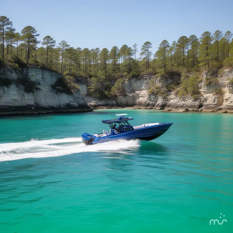 Slide: The Image of Nor-Tech 390 Sport Center Console 2026 - 4