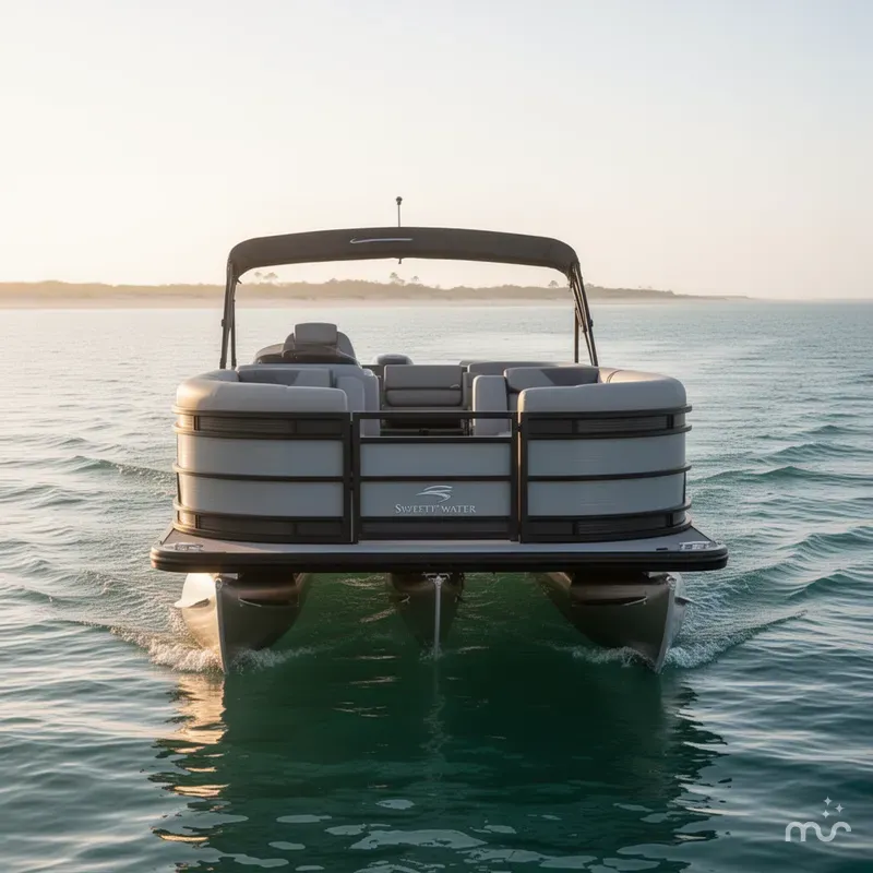 Slide: The Image of Godfrey Sweetwater 22' Split Bench Tritoon - 2286 SBC 2026 - 1
