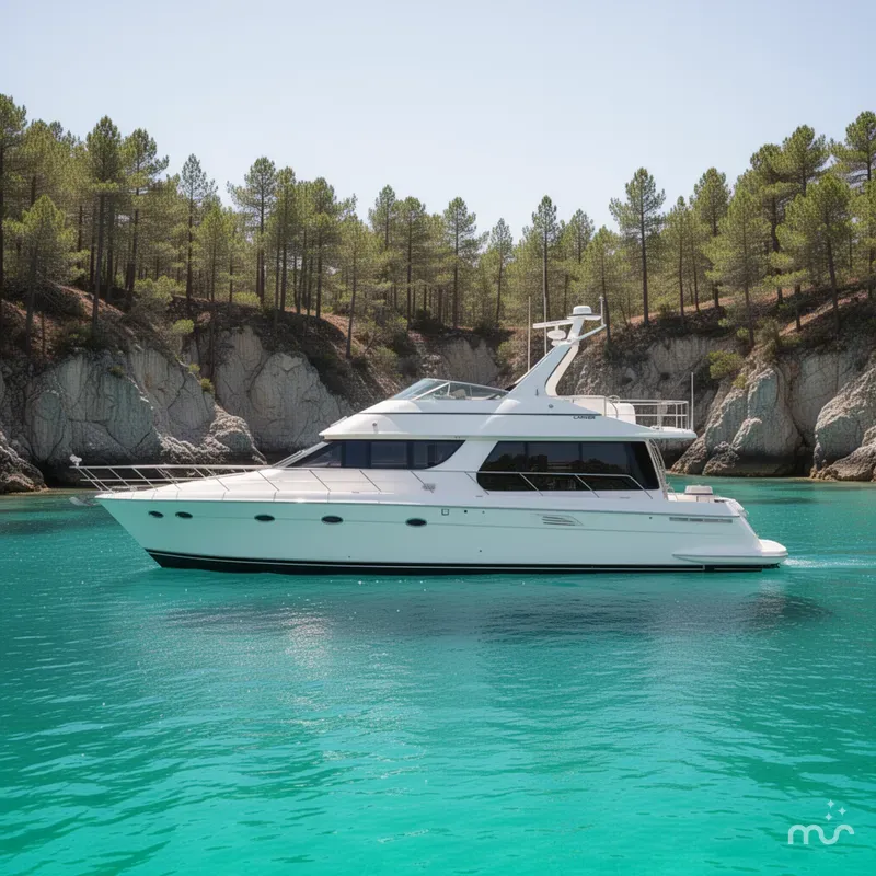 Slide: The Image of Carver Yachts 530 Voyager Pilothouse 2001 - 2