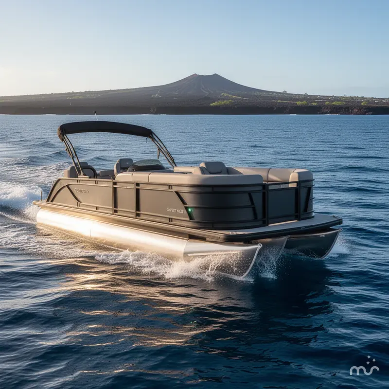 Slide: The Image of Godfrey Sweetwater 22' Single Flip Lounge Tritoon - 2286 SFLC 2026 - 1