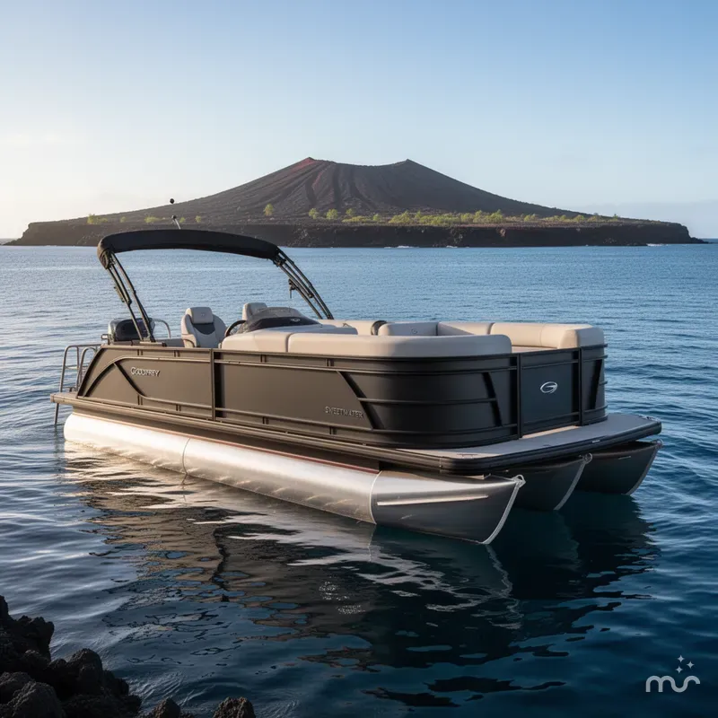 Slide: The Image of Godfrey Sweetwater 22' Single Flip Lounge Tritoon - 2286 SFLC 2026 - 2