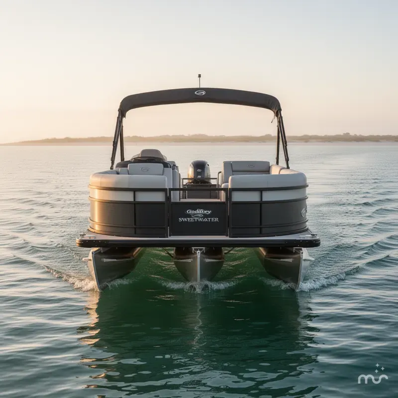 Slide: The Image of Godfrey Sweetwater 22' Single Flip Lounge Tritoon - 2286 SFLC 2026 - 1