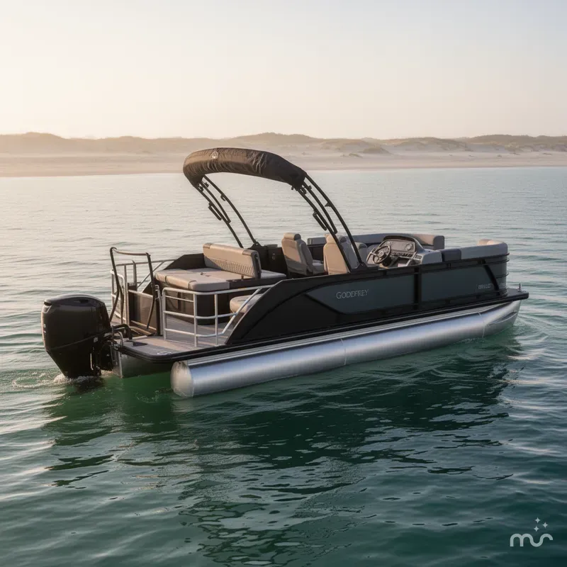 Slide: The Image of Godfrey Sweetwater 22' Single Flip Lounge Tritoon - 2286 SFLC 2026 - 1