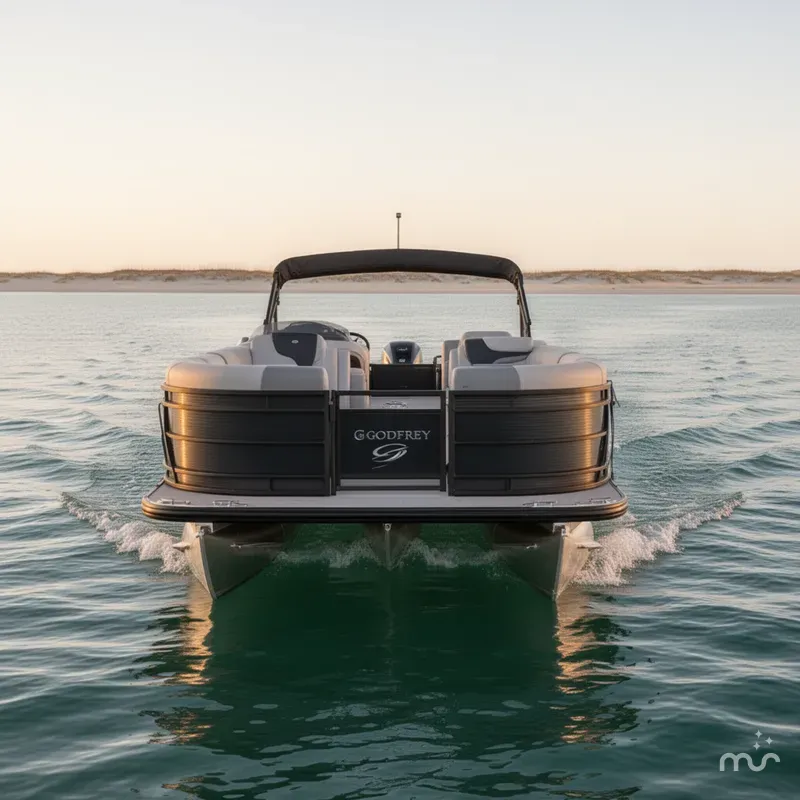 Slide: The Image of Godfrey Sweetwater 22' Single Flip Lounge Tritoon - 2286 SFLC 2026 - 1