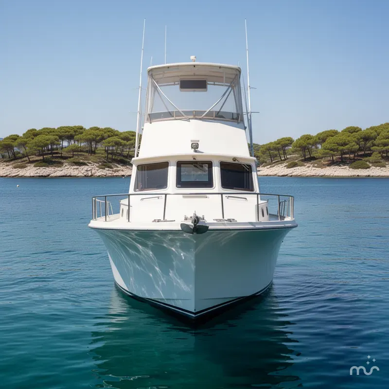 Slide: The Image of Hatteras 34 Sport Fisherman 1963 - 1