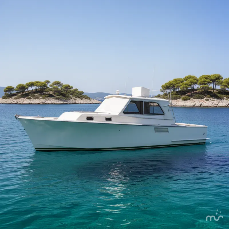 Slide: The Image of Hatteras 34 Sport Fisherman 1963 - 2