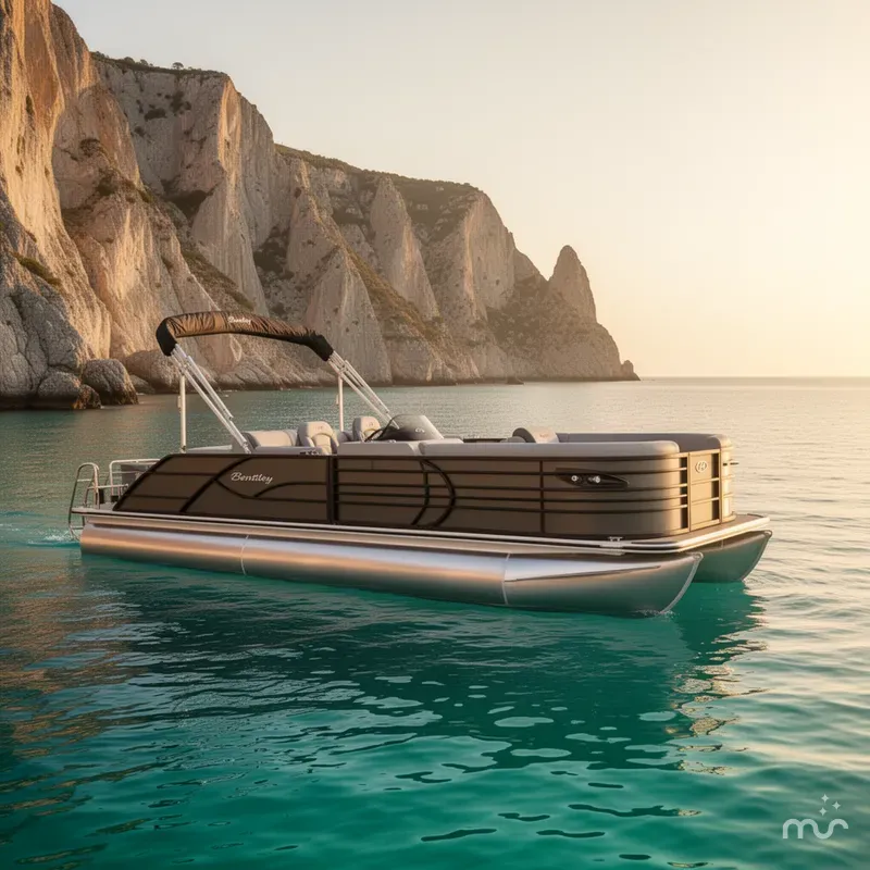 Slide: The Image of Bentley Pontoons Legacy 220 Swingback Pontoon $38995 2026 - 2