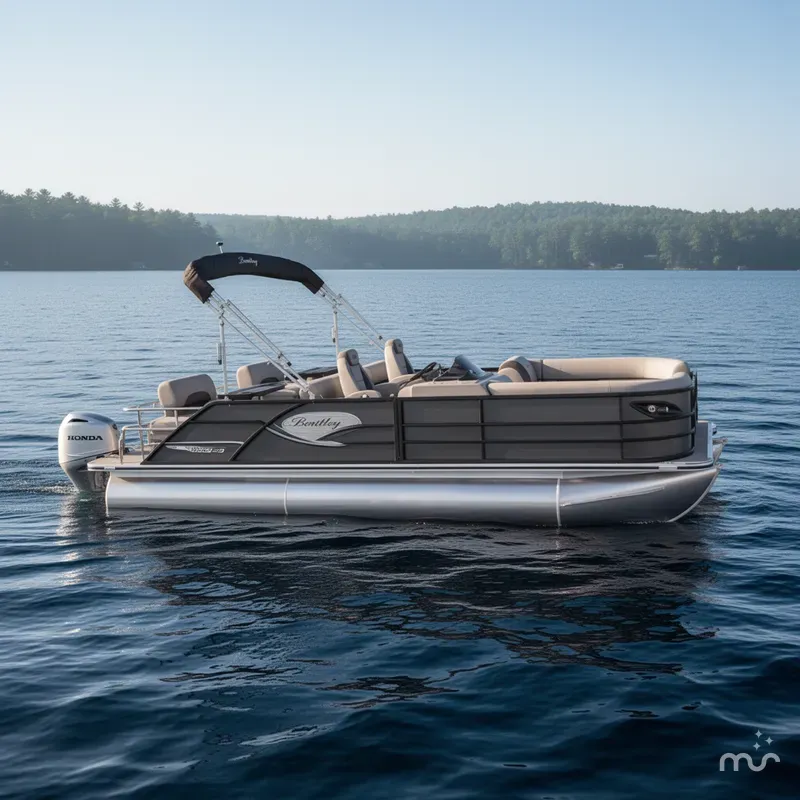 Slide: The Image of Bentley Pontoons Legacy 223 QSB Swingback Tritoon & Honda 4-Stroke EFI 2026 - 0