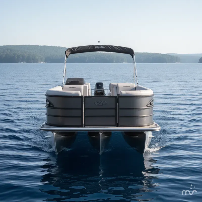 Slide: The Image of Bentley Pontoons Legacy 223 QSB Swingback Tritoon & Honda 4-Stroke EFI 2026 - 1
